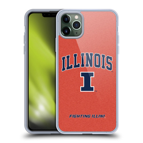 University Of Illinois U Of I University Of Illinois Campus Logotype Soft Gel Case for Apple iPhone 11 Pro Max