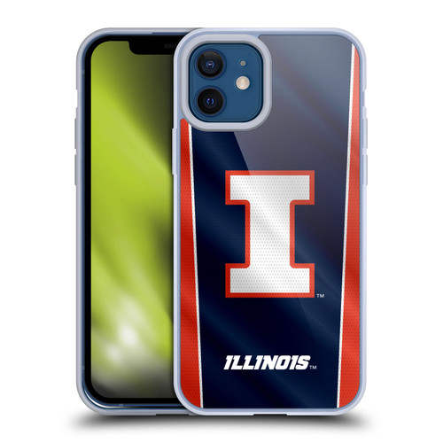 University Of Illinois U Of I University Of Illinois Banner Soft Gel Case for Apple iPhone 12 / iPhone 12 Pro