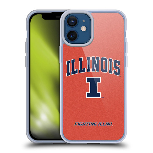 University Of Illinois U Of I University Of Illinois Campus Logotype Soft Gel Case for Apple iPhone 12 Mini