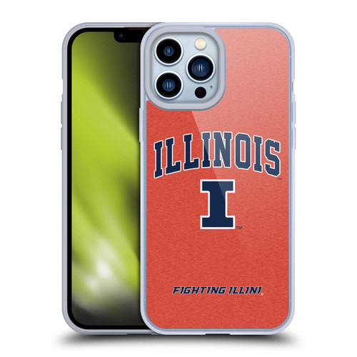University Of Illinois U Of I University Of Illinois Campus Logotype Soft Gel Case for Apple iPhone 13 Pro Max