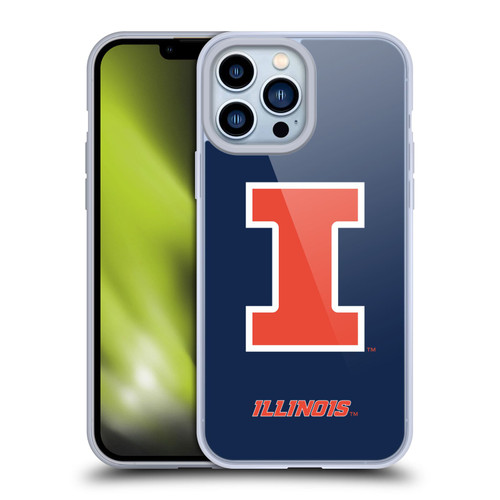 University Of Illinois U Of I University Of Illinois Plain Soft Gel Case for Apple iPhone 13 Pro Max