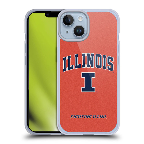 University Of Illinois U Of I University Of Illinois Campus Logotype Soft Gel Case for Apple iPhone 14