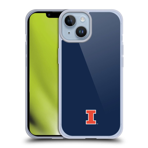 University Of Illinois U Of I University Of Illinois Fighting Illini Soft Gel Case for Apple iPhone 14