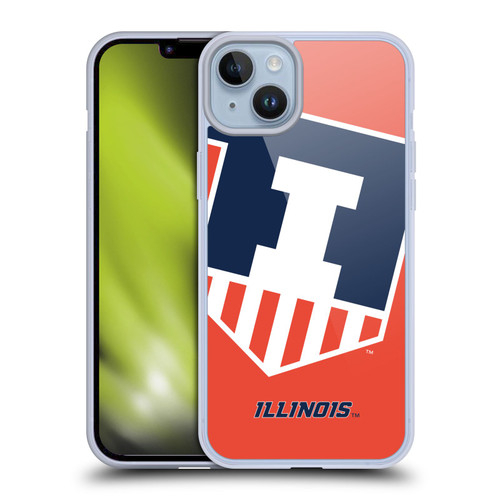 University Of Illinois U Of I University Of Illinois Oversized Icon Soft Gel Case for Apple iPhone 14 Plus