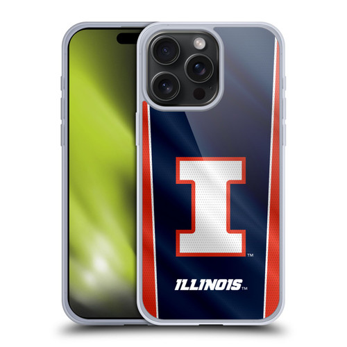 University Of Illinois U Of I University Of Illinois Banner Soft Gel Case for Apple iPhone 15 Pro Max