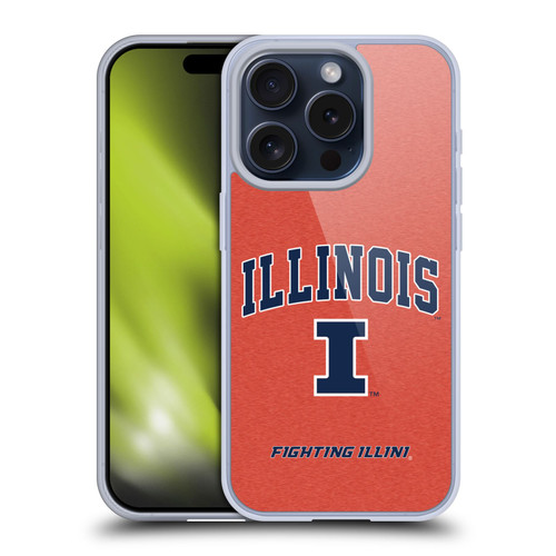 University Of Illinois U Of I University Of Illinois Campus Logotype Soft Gel Case for Apple iPhone 15 Pro