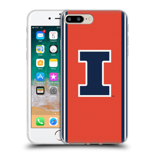 University Of Illinois U Of I University Of Illinois Football Jersey Soft Gel Case for Apple iPhone 7 Plus / iPhone 8 Plus