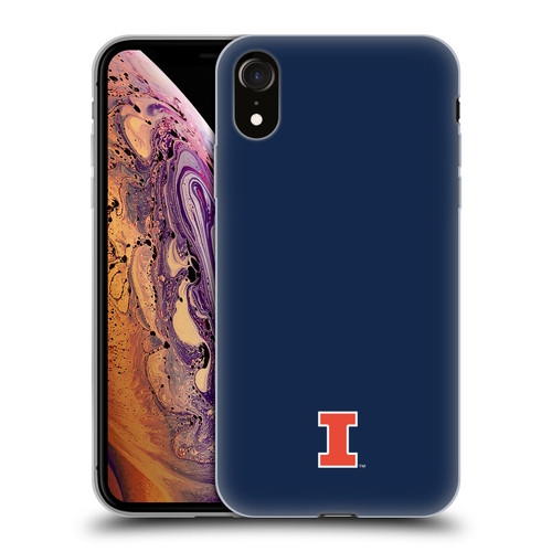 University Of Illinois U Of I University Of Illinois Fighting Illini Soft Gel Case for Apple iPhone XR