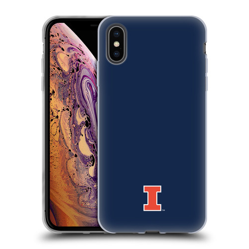 University Of Illinois U Of I University Of Illinois Fighting Illini Soft Gel Case for Apple iPhone XS Max