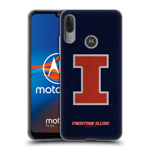 University Of Illinois U Of I University Of Illinois Distressed Look Soft Gel Case for Motorola Moto E6 Plus