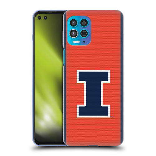 University Of Illinois U Of I University Of Illinois Football Jersey Soft Gel Case for Motorola Moto G100