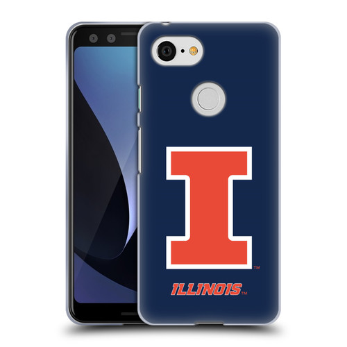 University Of Illinois U Of I University Of Illinois Plain Soft Gel Case for Google Pixel 3