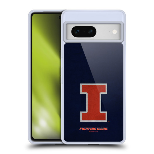 University Of Illinois U Of I University Of Illinois Distressed Look Soft Gel Case for Google Pixel 7