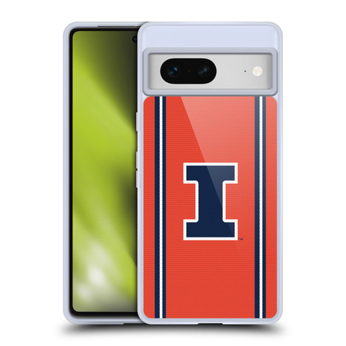 University Of Illinois U Of I University Of Illinois Football Jersey Soft Gel Case for Google Pixel 7