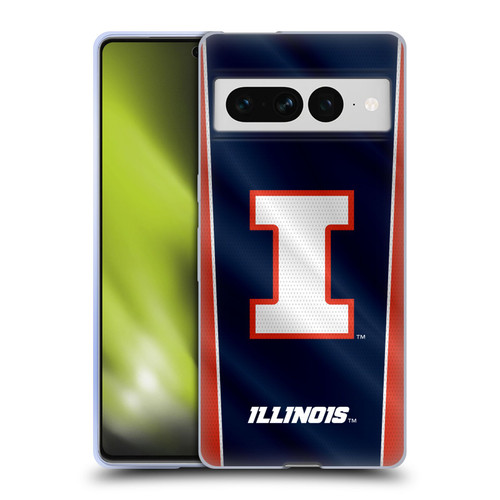 University Of Illinois U Of I University Of Illinois Banner Soft Gel Case for Google Pixel 7 Pro