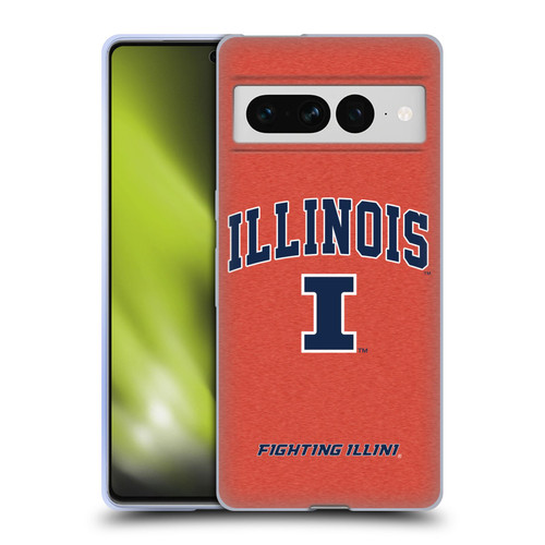 University Of Illinois U Of I University Of Illinois Campus Logotype Soft Gel Case for Google Pixel 7 Pro