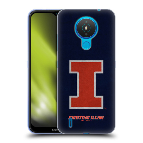 University Of Illinois U Of I University Of Illinois Distressed Look Soft Gel Case for Nokia 1.4