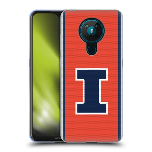 University Of Illinois U Of I University Of Illinois Football Jersey Soft Gel Case for Nokia 5.3