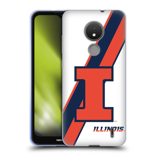 University Of Illinois U Of I University Of Illinois Stripes Soft Gel Case for Nokia C21