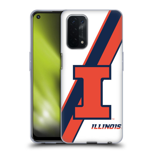 University Of Illinois U Of I University Of Illinois Stripes Soft Gel Case for OPPO A54 5G