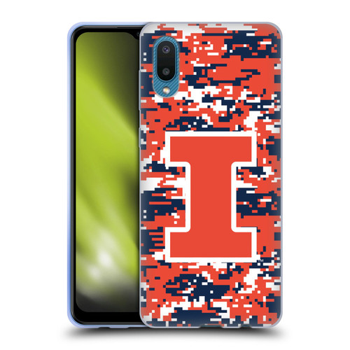 University Of Illinois U Of I University Of Illinois Digital Camouflage Soft Gel Case for Samsung Galaxy A02/M02 (2021)