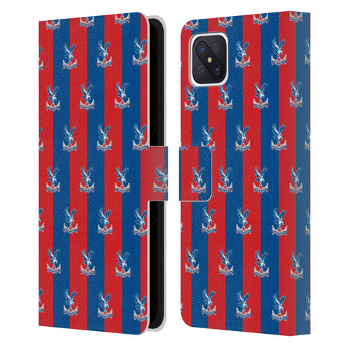 Crystal Palace FC Crest Pattern Leather Book Wallet Case Cover For OPPO Reno4 Z 5G