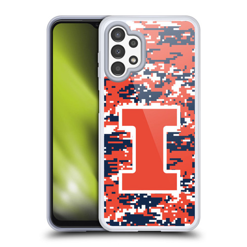 University Of Illinois U Of I University Of Illinois Digital Camouflage Soft Gel Case for Samsung Galaxy A13 (2022)