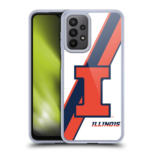 University Of Illinois U Of I University Of Illinois Stripes Soft Gel Case for Samsung Galaxy A23 / 5G (2022)