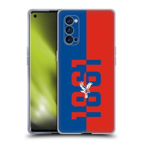 Crystal Palace FC Crest 1861 Soft Gel Case for OPPO Reno 4 Pro 5G