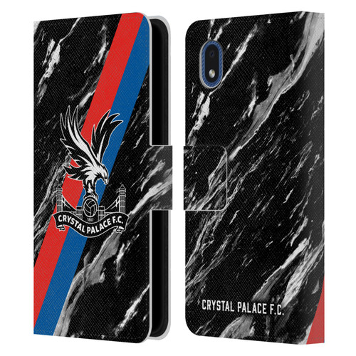 Crystal Palace FC Crest Black Marble Leather Book Wallet Case Cover For Samsung Galaxy A01 Core (2020)