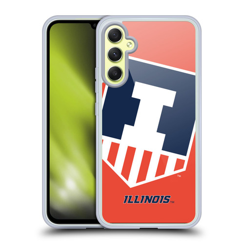 University Of Illinois U Of I University Of Illinois Oversized Icon Soft Gel Case for Samsung Galaxy A34 5G