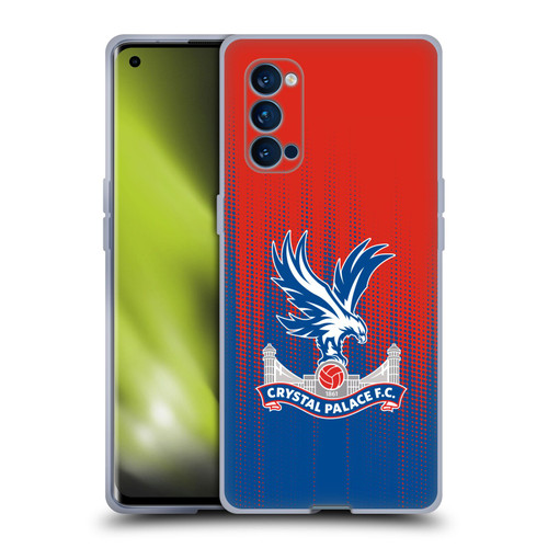 Crystal Palace FC Crest Halftone Soft Gel Case for OPPO Reno 4 Pro 5G