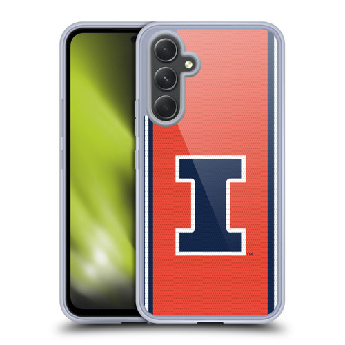 University Of Illinois U Of I University Of Illinois Football Jersey Soft Gel Case for Samsung Galaxy A54 5G
