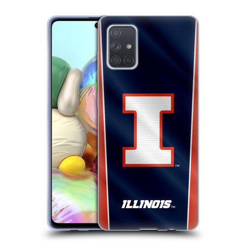 University Of Illinois U Of I University Of Illinois Banner Soft Gel Case for Samsung Galaxy A71 (2019)