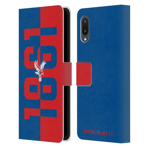 Crystal Palace FC Crest 1861 Leather Book Wallet Case Cover For Samsung Galaxy A02/M02 (2021)