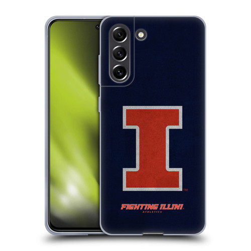 University Of Illinois U Of I University Of Illinois Distressed Look Soft Gel Case for Samsung Galaxy S21 FE 5G