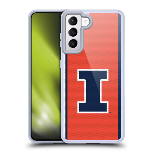 University Of Illinois U Of I University Of Illinois Football Jersey Soft Gel Case for Samsung Galaxy S21 5G