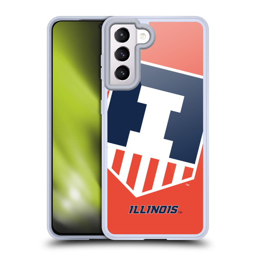 University Of Illinois U Of I University Of Illinois Oversized Icon Soft Gel Case for Samsung Galaxy S21 5G