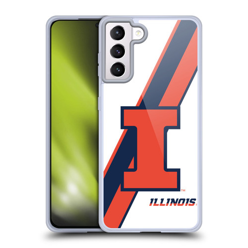 University Of Illinois U Of I University Of Illinois Stripes Soft Gel Case for Samsung Galaxy S21+ 5G