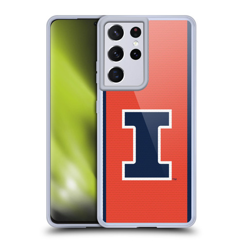 University Of Illinois U Of I University Of Illinois Football Jersey Soft Gel Case for Samsung Galaxy S21 Ultra 5G