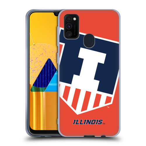 University Of Illinois U Of I University Of Illinois Oversized Icon Soft Gel Case for Samsung Galaxy M30s (2019)/M21 (2020)