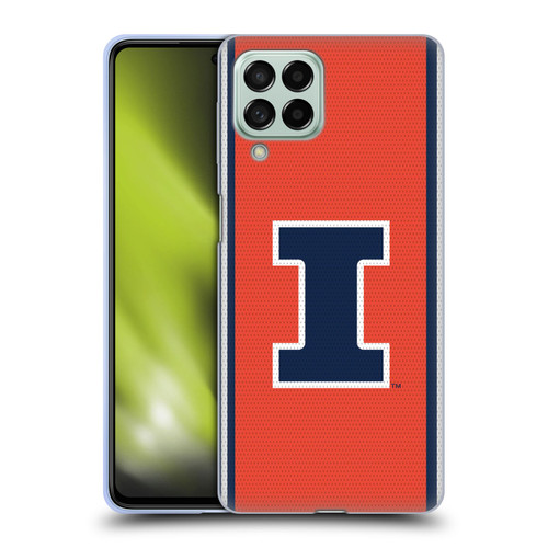 University Of Illinois U Of I University Of Illinois Football Jersey Soft Gel Case for Samsung Galaxy M53 (2022)