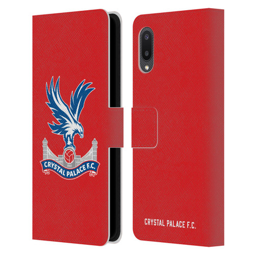 Crystal Palace FC Crest Eagle Leather Book Wallet Case Cover For Samsung Galaxy A02/M02 (2021)