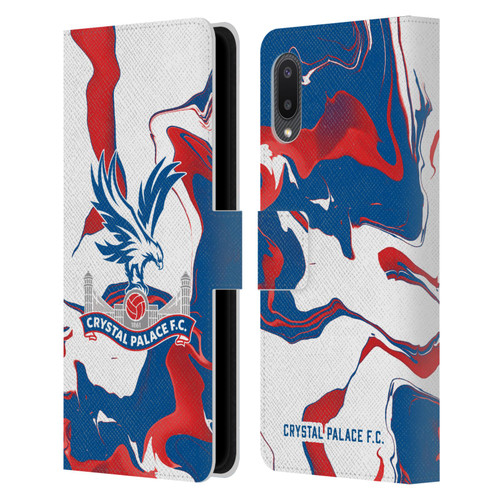 Crystal Palace FC Crest Marble Leather Book Wallet Case Cover For Samsung Galaxy A02/M02 (2021)