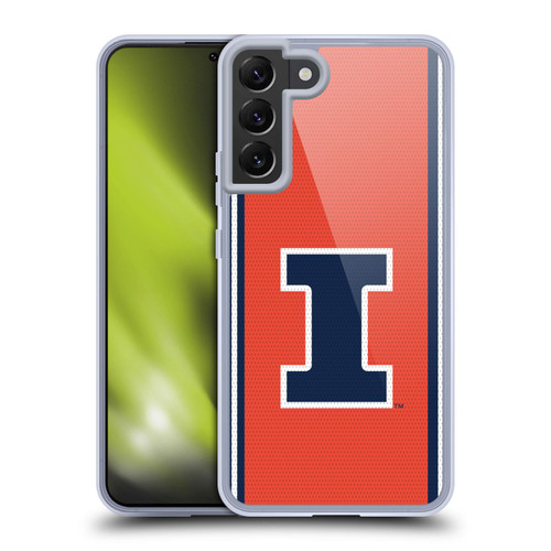 University Of Illinois U Of I University Of Illinois Football Jersey Soft Gel Case for Samsung Galaxy S22+ 5G