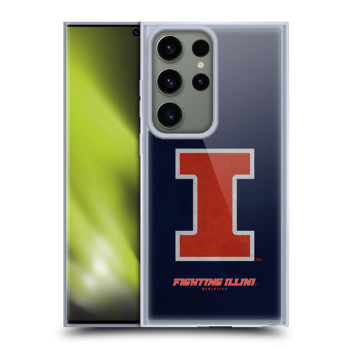 University Of Illinois U Of I University Of Illinois Distressed Look Soft Gel Case for Samsung Galaxy S23 Ultra 5G
