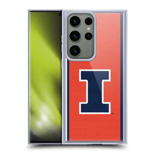 University Of Illinois U Of I University Of Illinois Football Jersey Soft Gel Case for Samsung Galaxy S23 Ultra 5G