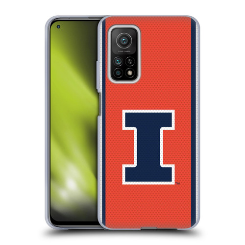 University Of Illinois U Of I University Of Illinois Football Jersey Soft Gel Case for Xiaomi Mi 10T 5G