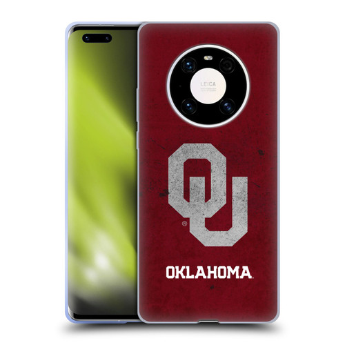 University of Oklahoma OU The University of Oklahoma Distressed Look Soft Gel Case for Huawei Mate 40 Pro 5G