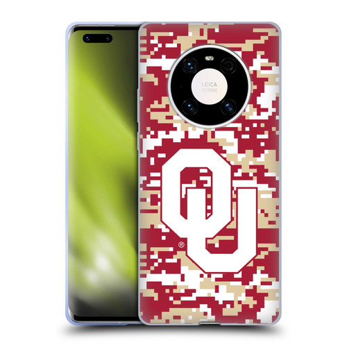 University of Oklahoma OU The University of Oklahoma Digital Camouflage Soft Gel Case for Huawei Mate 40 Pro 5G